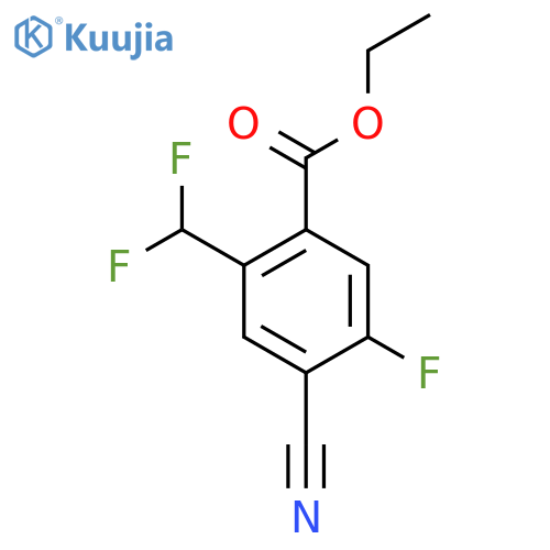 Ethyl 4-cyano-2-difluoromethyl-5-fluorobenzoate structure