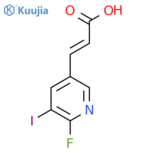 2-Fluoro-3-iodopyridine-5-acrylic acid structure