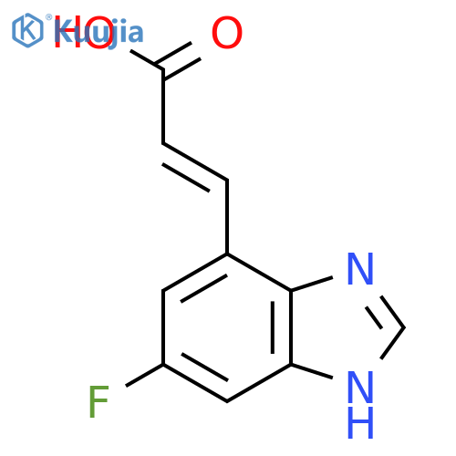 (E)-3-(5-Fluoro-1H-benzo[d]imidazol-7-yl)acrylic acid structure