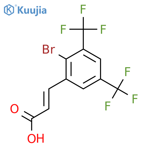 3,5-Bis(trifluoromethyl)-2-bromocinnamic acid structure
