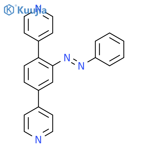 (E)-4,4'-(2-(Phenyldiazenyl)-1,4-phenylene)dipyridine structure