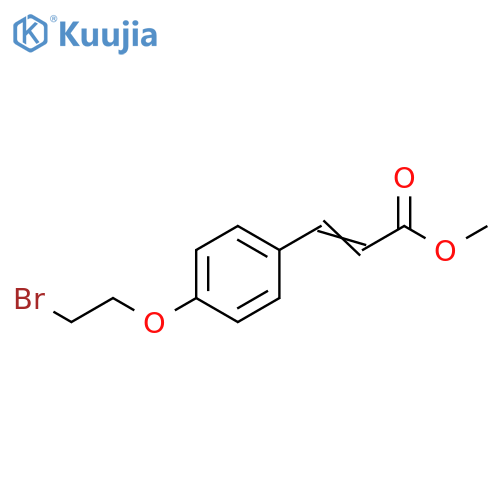 2-Propenoic acid, 3-[4-(2-bromoethoxy)phenyl]-, methyl ester structure