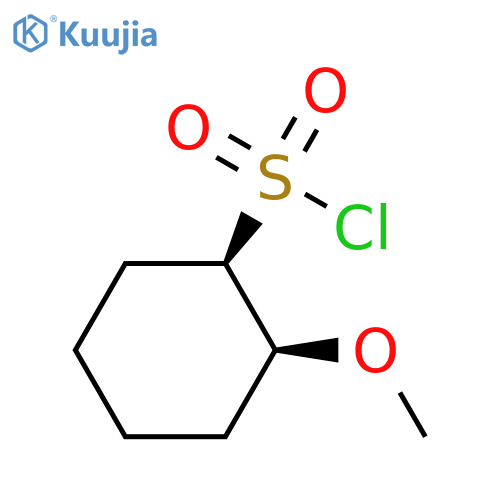 rac-(1R,2S)-2-methoxycyclohexane-1-sulfonyl chloride, cis structure