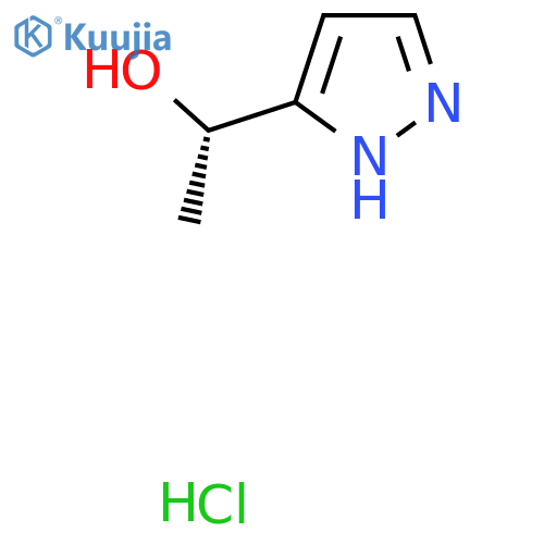 (1S)-1-(1H-Pyrazol-3-yl)ethan-1-ol hydrochloride structure