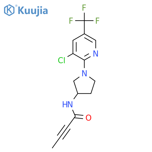 N-{1-[3-chloro-5-(trifluoromethyl)pyridin-2-yl]pyrrolidin-3-yl}but-2-ynamide structure