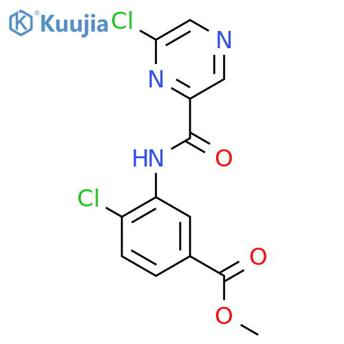 Methyl 4-chloro-3-(6-chloropyrazine-2-amido)benzoate structure