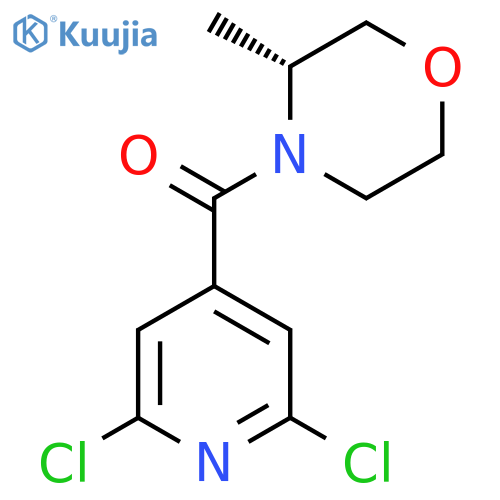 (3R)-4-(2,6-dichloropyridine-4-carbonyl)-3-methylmorpholine structure