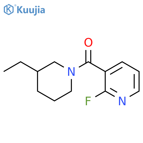 3-(3-Ethylpiperidine-1-carbonyl)-2-fluoropyridine structure