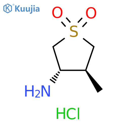 (3S,4S)-3-amino-4-methyl-1λ?-thiolane-1,1-dione hydrochloride structure