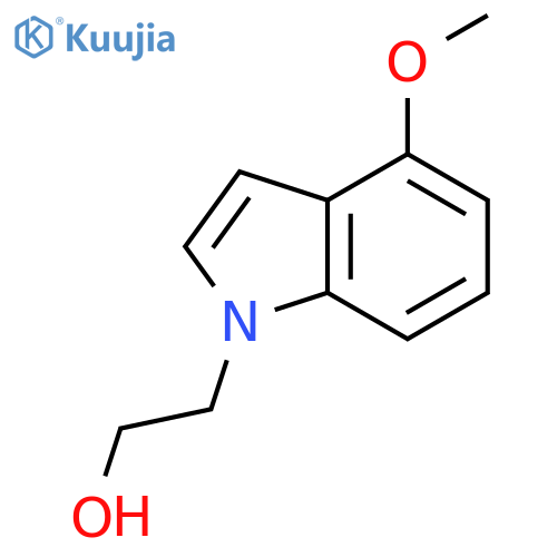 2-(4-methoxy-1H-indol-1-yl)ethan-1-ol structure