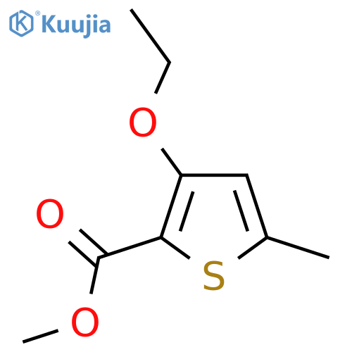 Methyl 3-ethoxy-5-methylthiophene-2-carboxylate structure
