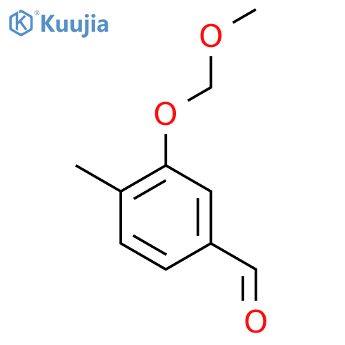 Benzaldehyde, 3-(methoxymethoxy)-4-methyl- structure