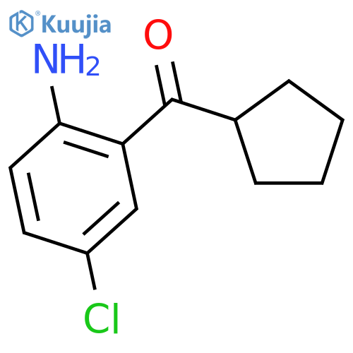 (2-Amino-5-chlorophenyl)(cyclopentyl)methanone structure