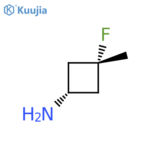 Cyclobutanamine, 3-fluoro-3-methyl-, trans- structure