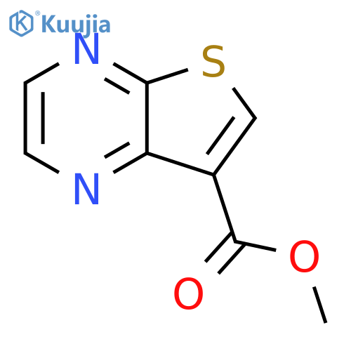 Thieno[2,3-b]pyrazine-7-carboxylic acid, methyl ester structure