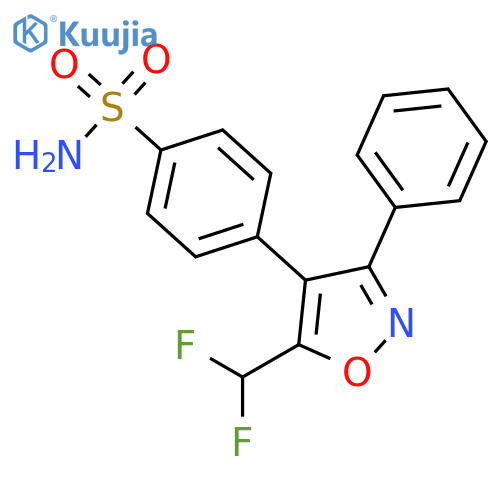 4-5-(Difluoromethyl)-3-phenyl-4-isoxazolylbenzenesulfonamide structure