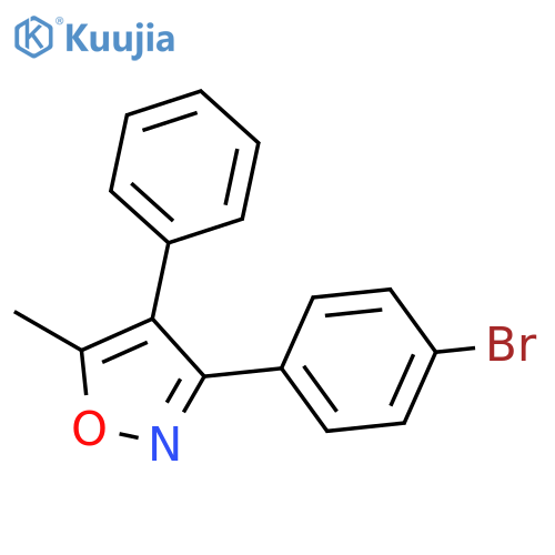 3-(4-bromophenyl)-5-methyl-4-phenyl-1,2-oxazole structure