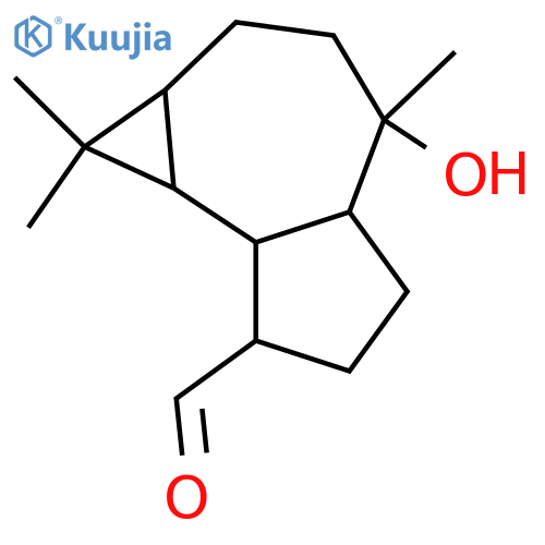 10-Hydroxy-15-aromadendranal; (1α,4β,5β,6α,7α,10β)-form structure