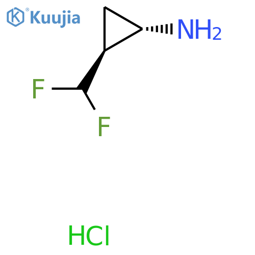 (1S,2S)-2-(difluoromethyl)cyclopropan-1-amine hydrochloride structure