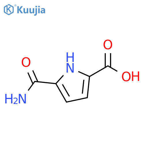 5-carbamoyl-1H-pyrrole-2-carboxylic acid structure