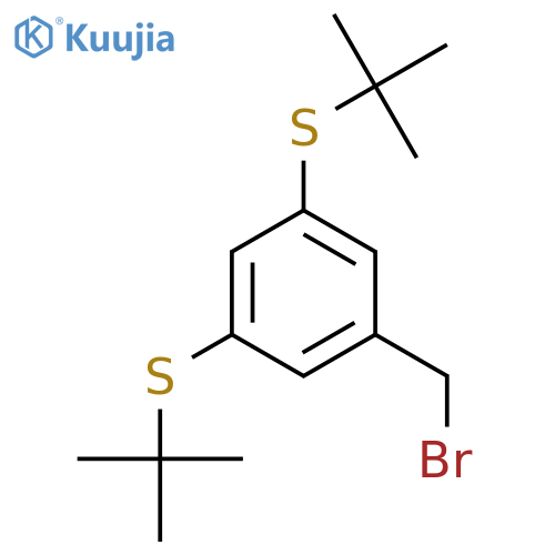 3,5-Bis(tert-butylthio)benzyl Bromide structure