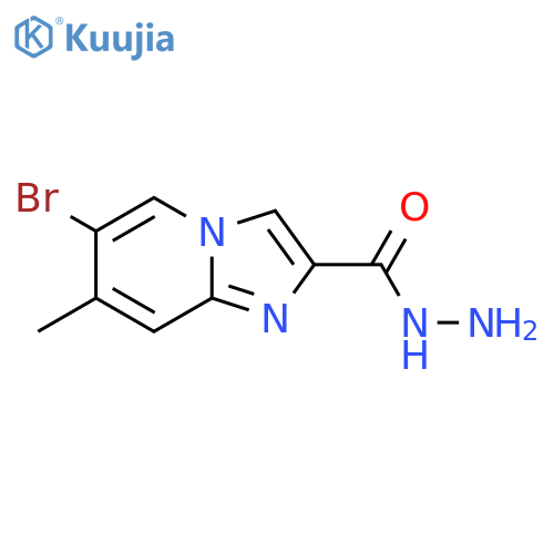 6-Bromo-7-methylimidazo[1,2-a]pyridine-2-carbohydrazide structure
