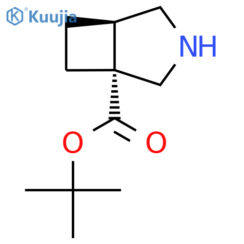 rac-tert-butyl (1R,5R)-3-azabicyclo[3.2.0]heptane-1-carboxylate structure