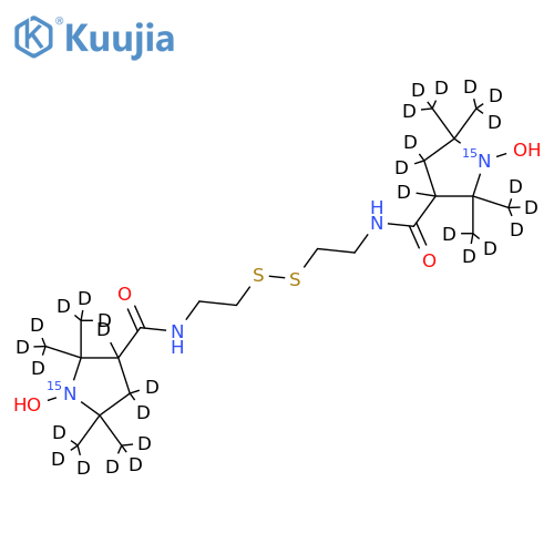N,N'-Di1-pyrrolidinyl-3,3,4-d3-1-15N-oxy 2,2,5,5-Tetra(methyl-d3)-4-carboxyl Cystamine structure