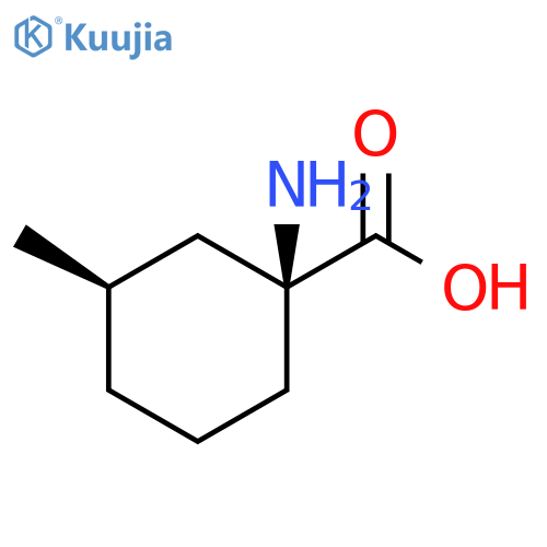 (1S,3R)-1-Amino-3-methylcyclohexanecarboxylic acid structure