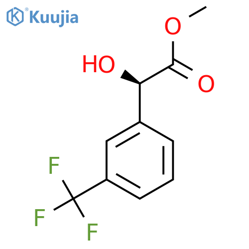 Methyl (2R)-2-hydroxy-2-[3-(trifluoromethyl)phenyl]acetate structure
