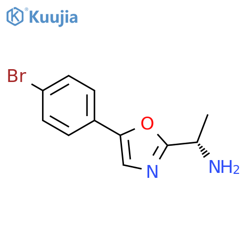(S)-1-(5-(4-BROMOPHENYL)OXAZOL-2-YL)ETHANAMINE structure