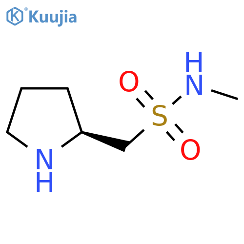 N-methyl-1-(2S)-pyrrolidin-2-ylmethanesulfonamide structure