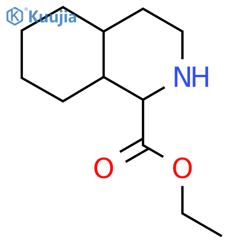 Ethyl decahydroisoquinoline-1-carboxylate structure