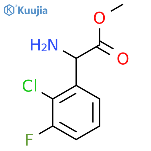 Methyl 2-amino-2-(2-chloro-3-fluorophenyl)acetate structure