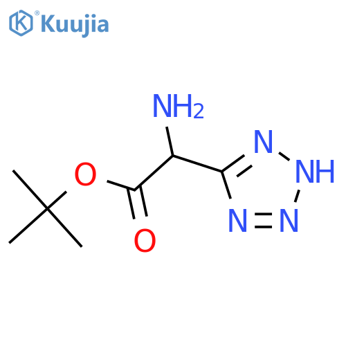 tert-butyl 2-amino-2-(1H-1,2,3,4-tetrazol-5-yl)acetate structure