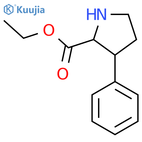 Ethyl 3-phenylpyrrolidine-2-carboxylate structure