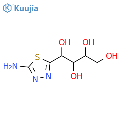 1-(5-amino-1,3,4-thiadiazol-2-yl)butane-1,2,3,4-tetrol structure