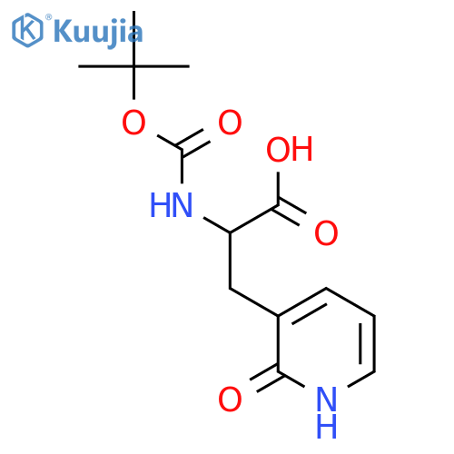 2-{[(Tert-butoxy)carbonyl]amino}-3-(2-hydroxypyridin-3-yl)propanoic acid structure