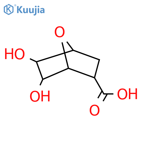 2,3-Dihydroxy-7-oxabicyclo[2.2.1]heptane-5-carboxylic acid structure