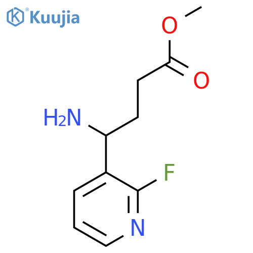 Methyl 4-amino-4-(2-fluoropyridin-3-yl)butanoate structure