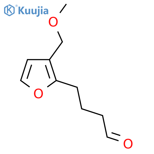 4-[3-(Methoxymethyl)furan-2-yl]butanal structure