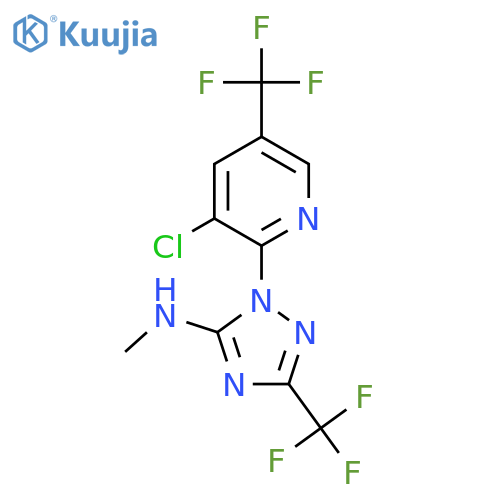 1-(3-Chloro-5-(trifluoromethyl)pyridin-2-yl)-N-methyl-3-(trifluoromethyl)-1H-1,2,4-triazol-5-amine structure
