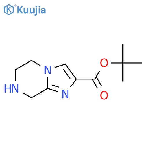 tert-butyl 5H,6H,7H,8H-imidazo[1,2-a]pyrazine-2-carboxylate structure
