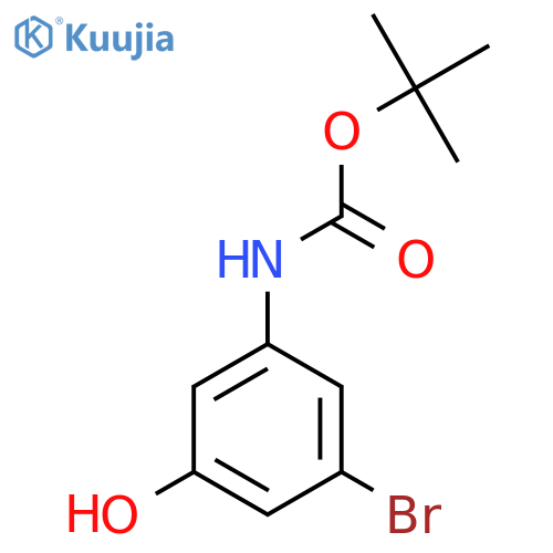 Tert-butyl n-(3-bromo-5-hydroxyphenyl)carbamate structure