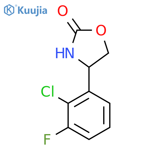 4-(2-Chloro-3-fluorophenyl)-1,3-oxazolidin-2-one structure