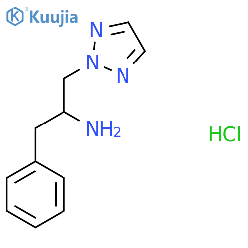 1-Phenyl-3-(2H-1,2,3-triazol-2-yl)propan-2-amine hydrochloride structure