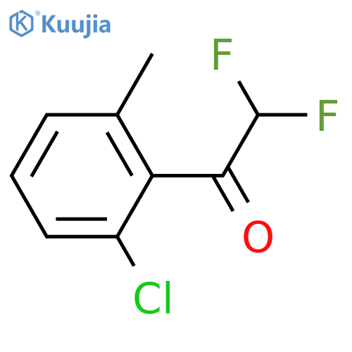 1-(2-Chloro-6-methyl-phenyl)-2,2-difluoro-ethanone structure