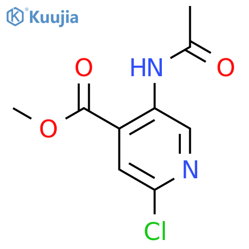 Methyl 5-acetamido-2-chloroisonicotinate structure
