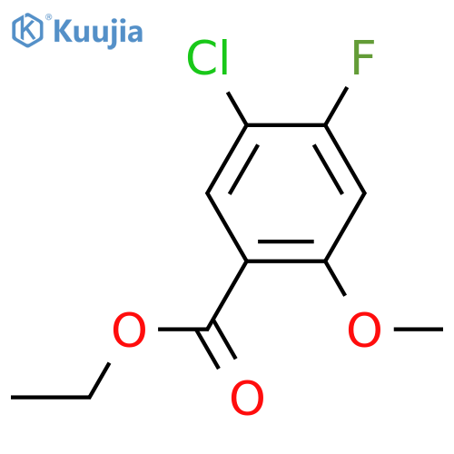 Ethyl 5-chloro-4-fluoro-2-methoxybenzoate structure