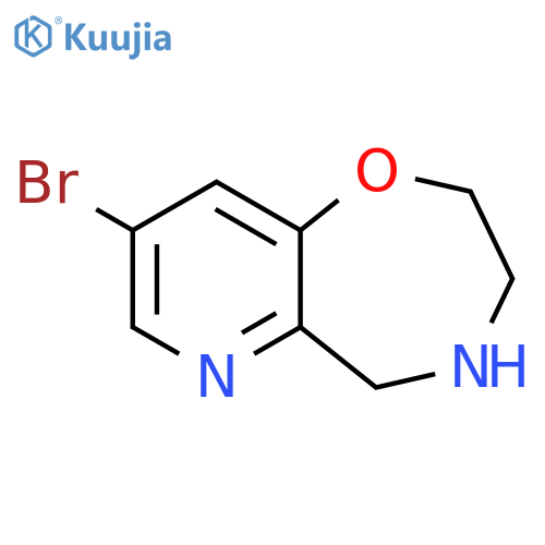Pyrido[2,3-f]-1,4-oxazepine, 8-bromo-2,3,4,5-tetrahydro- structure